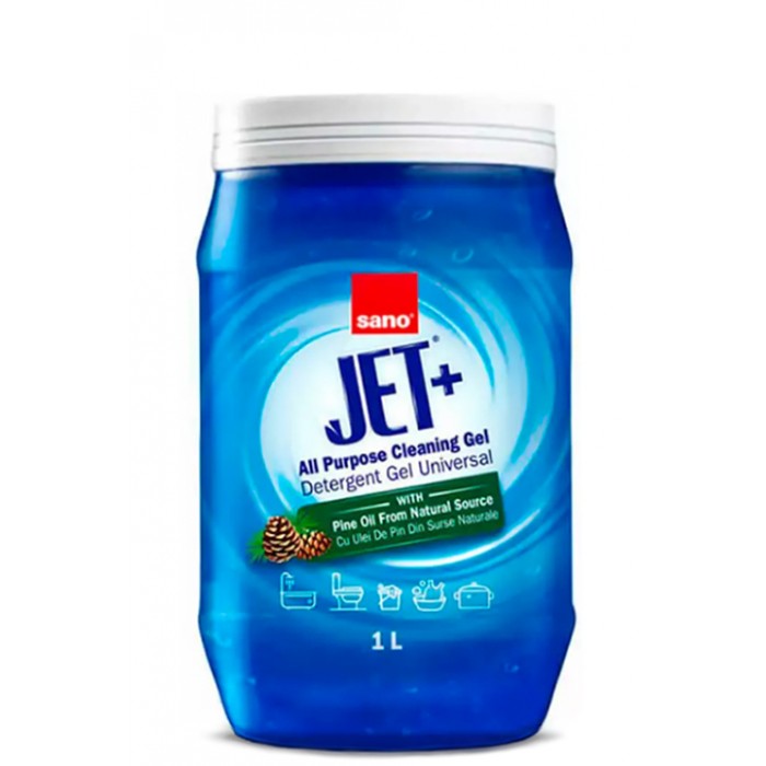 Універсальний гель для прибирання Sano JET+ із сосновою олією, 1 л (993277) - 